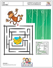 anaokulları için Labirent Bulmaca